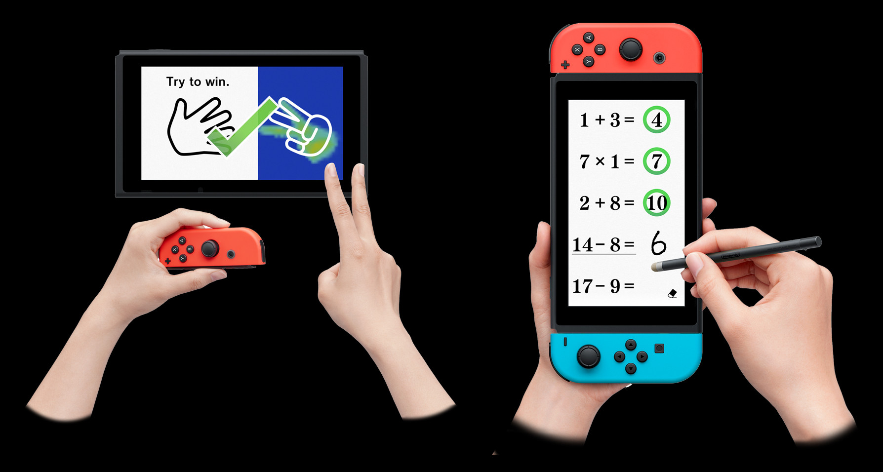 Photos of Dr Kawashima's Brain Training running on Switch
