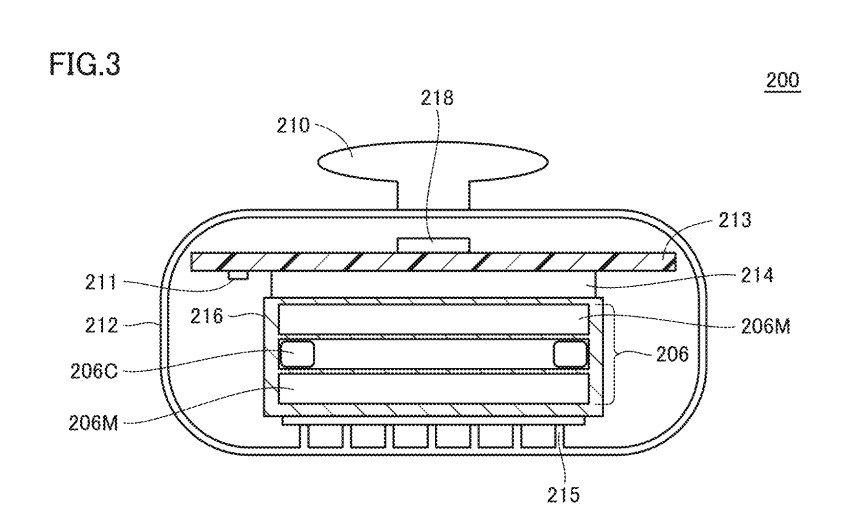 FIG. 3 shows an exemplary illustrative non-limiting drawing illustrating a cross-section along the line III-III in FIG. 2