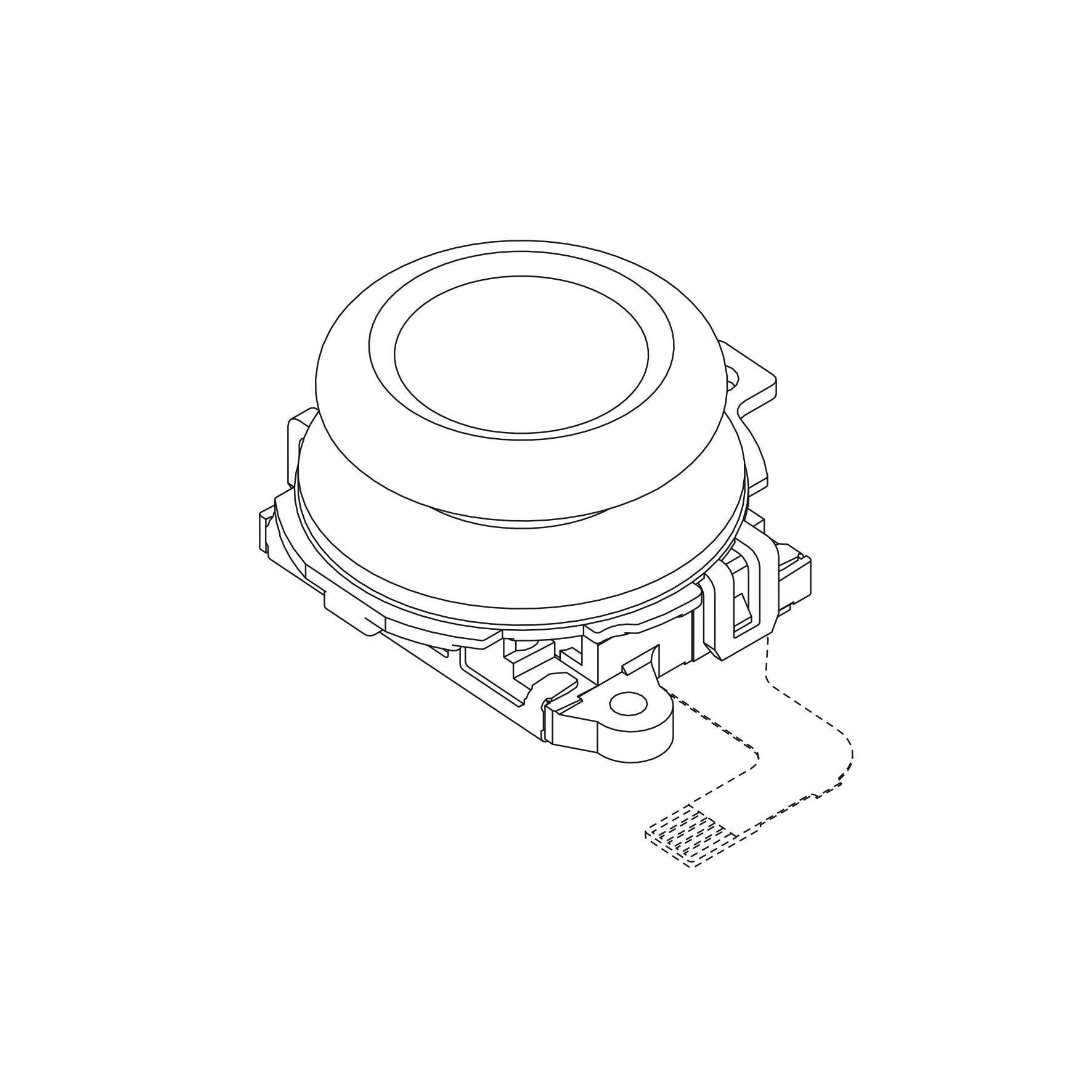 Drawing of Joy-Con 2 analog stick