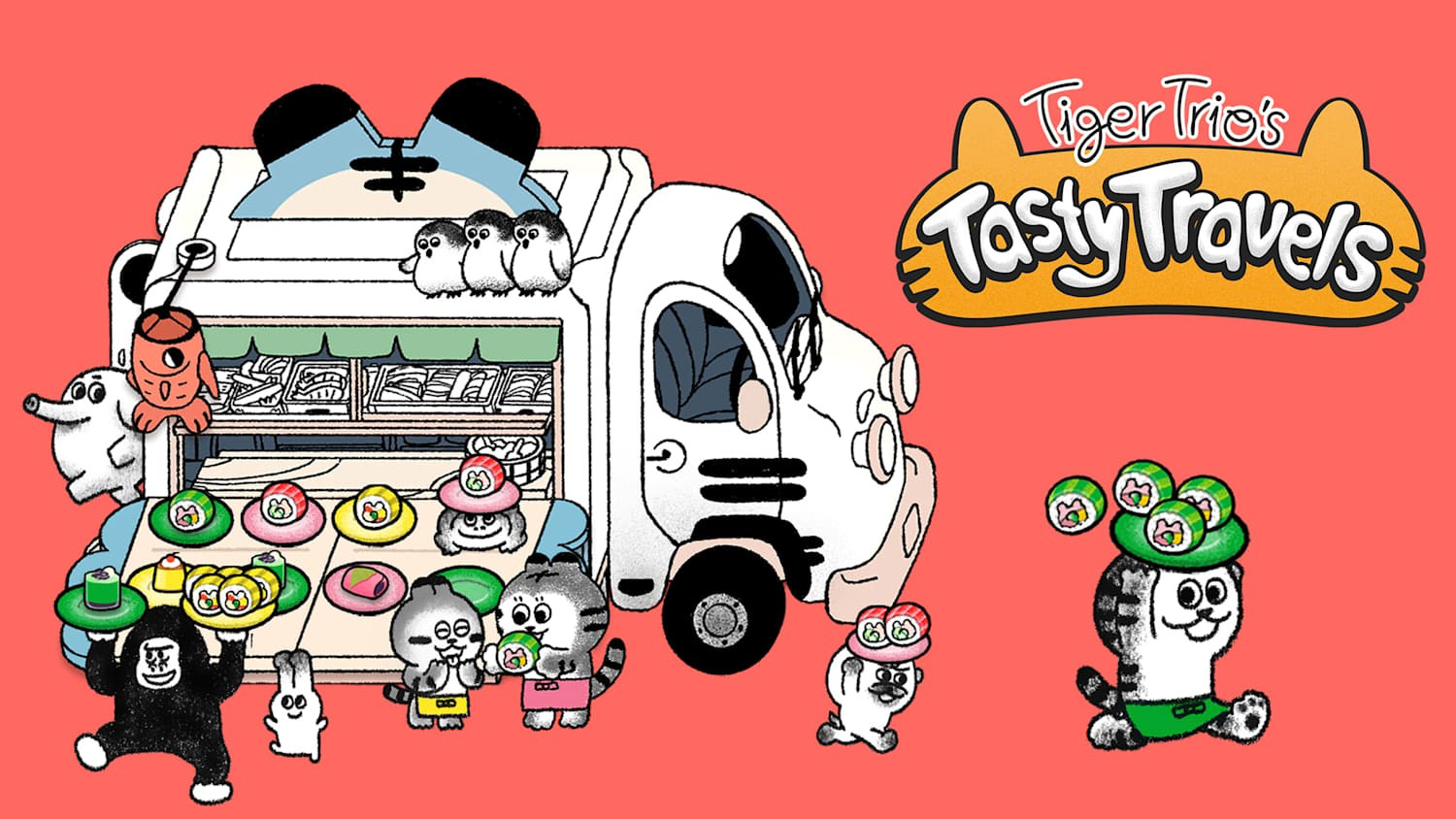 Key art of Tiger Trio’s Tasty Travels