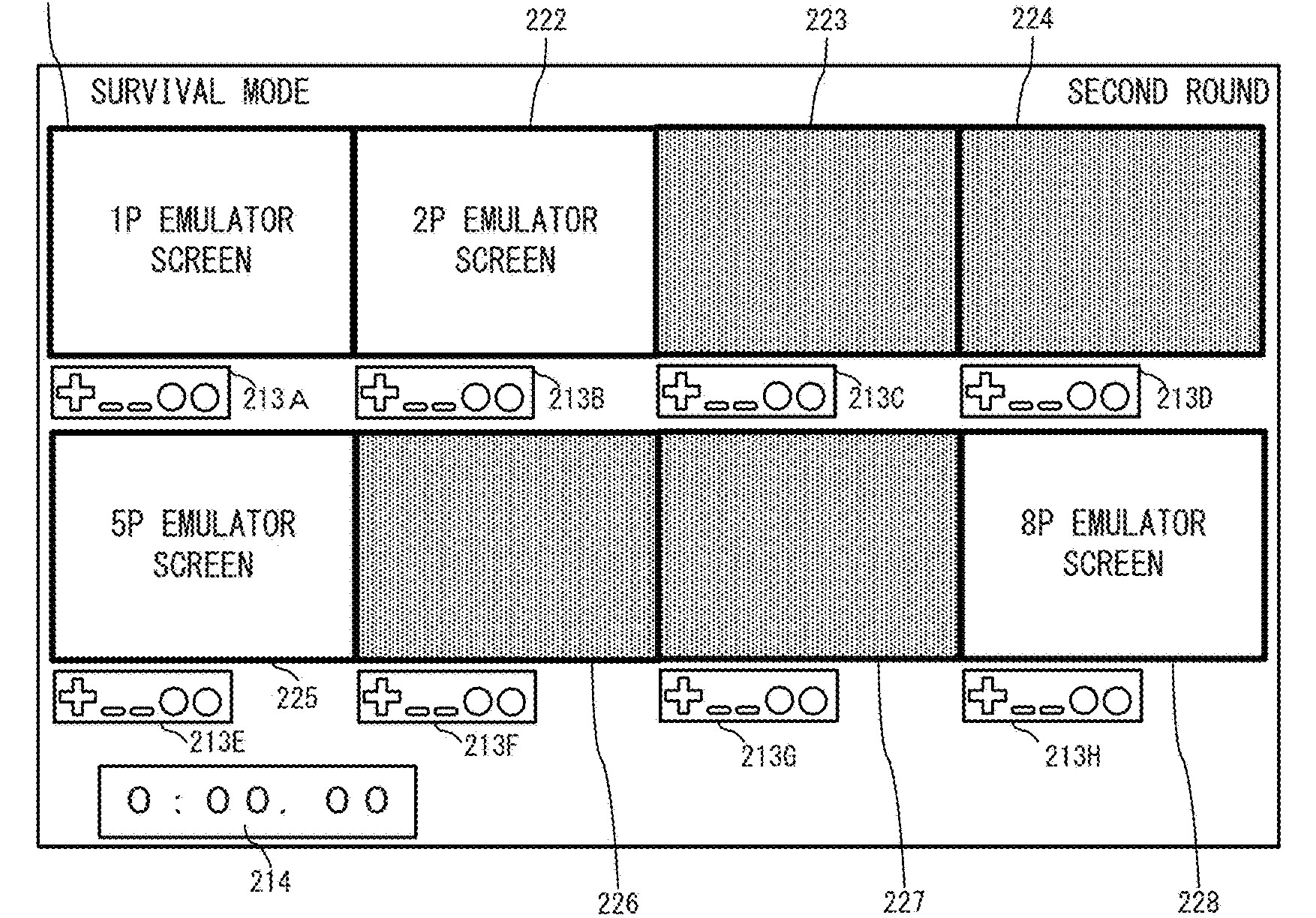 Drawing from patent US2025249360:
FIG. 27 shows a non-limiting example of the screen for the survival mode