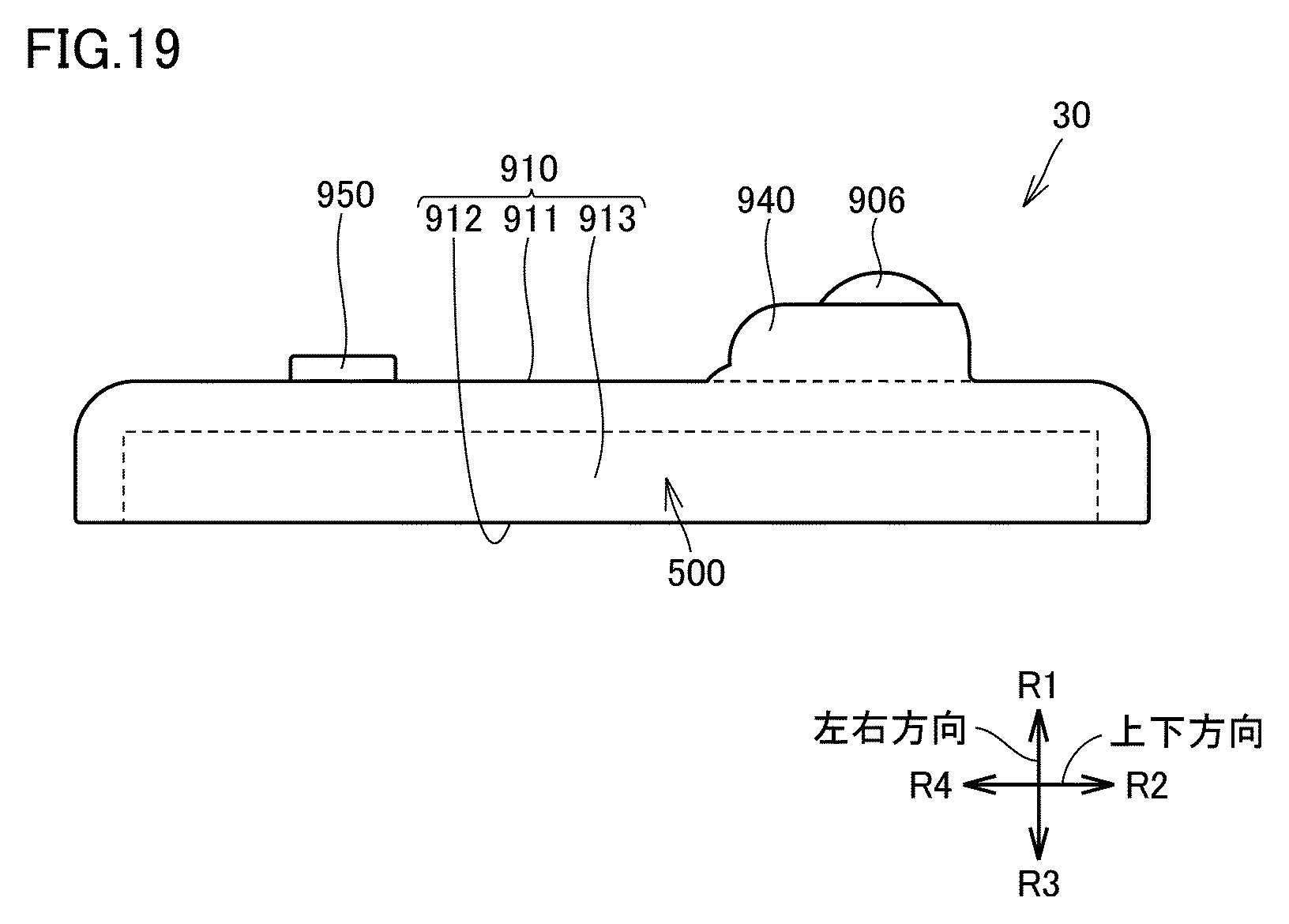 Drawing from patent WO2025163860:
[図19] 第２実施形態に係る周辺機器の構成を示す正面模式図である。