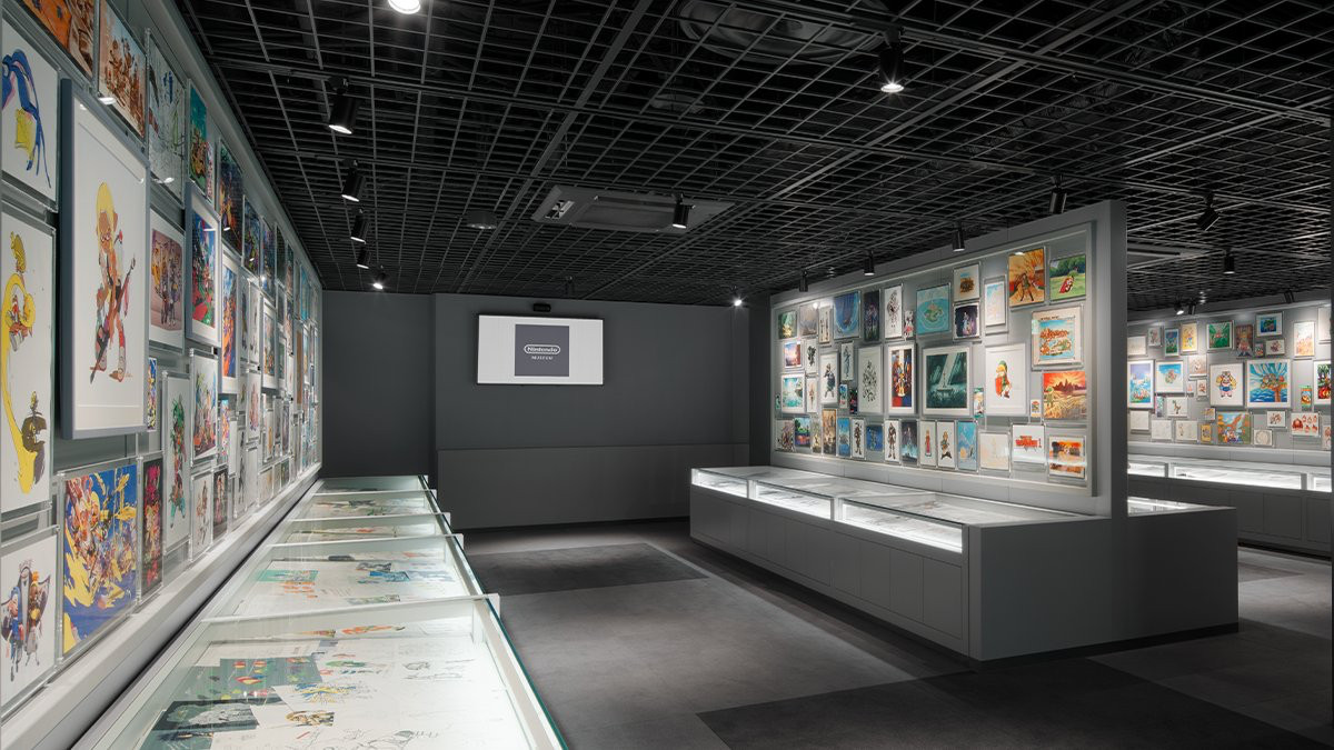 PR photo of the Art Gallery in Nintendo Museum