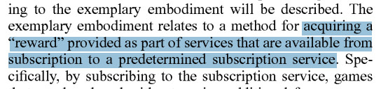 Text from patent US20250276246:
… acquiring a “reward" provided as part of services that are available from subscription to a predetermined subscription service …