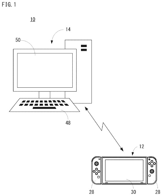 Drawing from US20250061044:
FIG. 1 is a view showing a non-limiting example configuration of a game development support system according to a first embodiment.