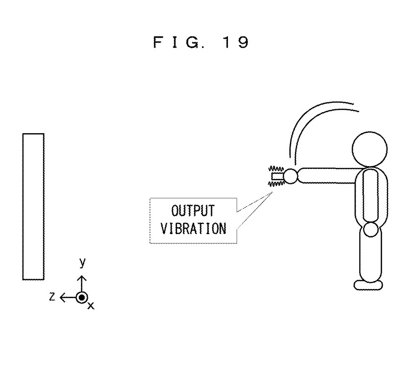 Drawing from patent US 20250381474:
FIG. 19 shows a non-limiting example of a shooting operation
