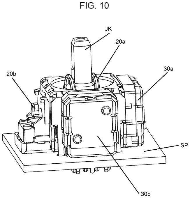 Drawing from patent US 20260036442:
FIG. 10 is a three-dimensional view of an example of the partial structure of the input device according to the present disclosure.