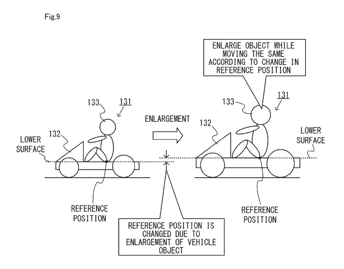 Drawing from patent US20260042006:
FIG. 9 shows an example of enlargement of a moving object