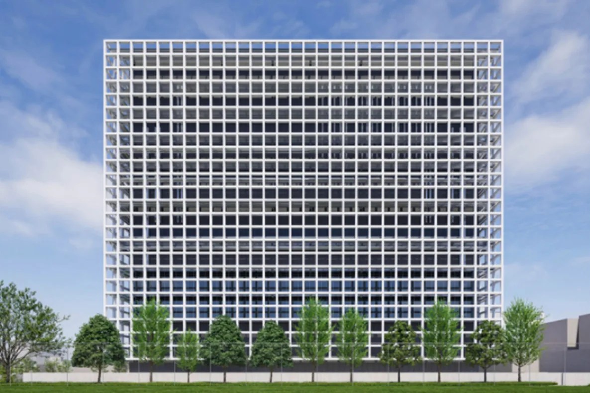 Architecture rendering of the Corporate Headquarters Development Center, Building No. 2 (tentative name), 2025 version