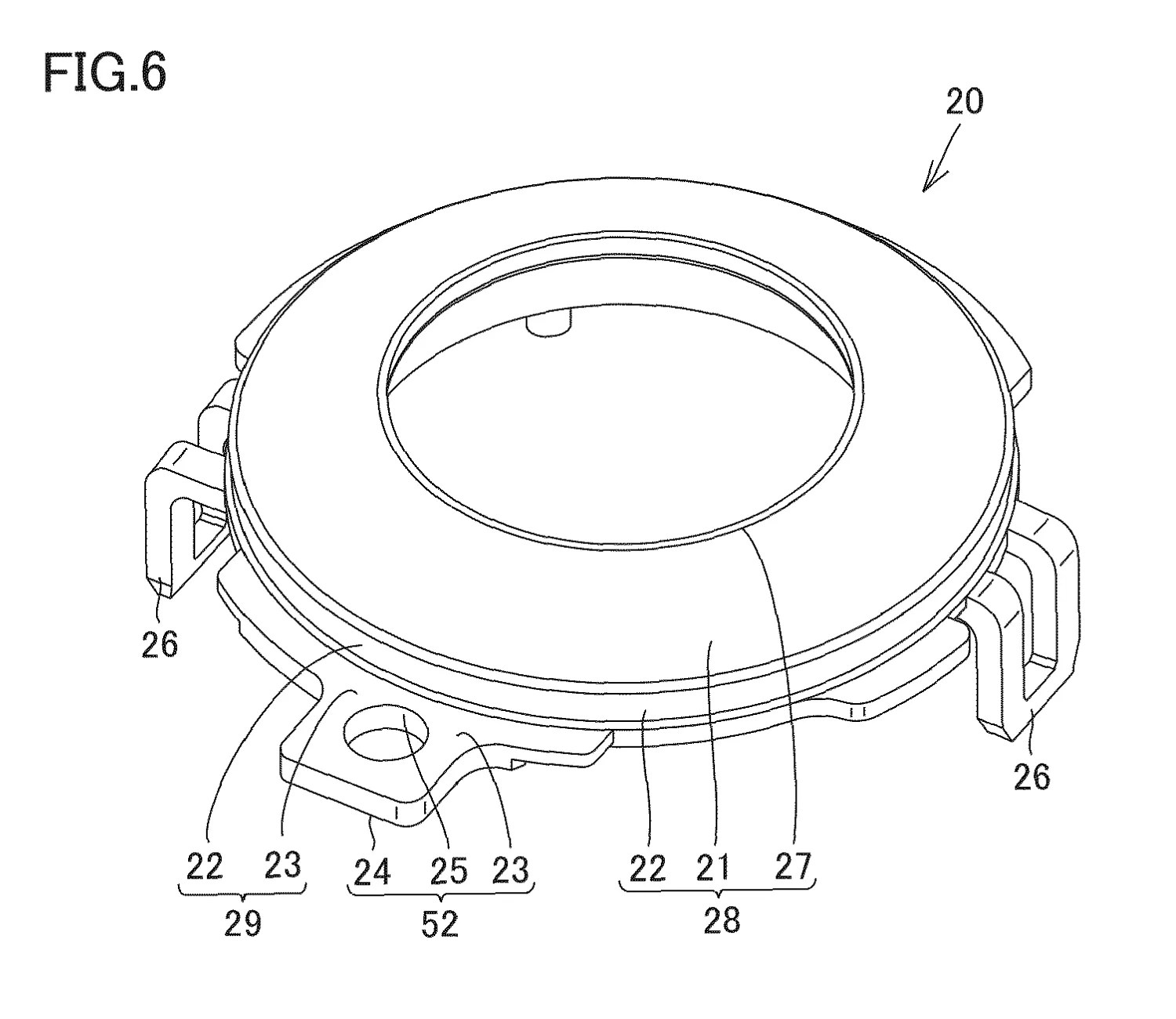 Drawing from patent EP 4741986: Fig. 6 shows an exemplary illustrative non-limiting drawing of a schematic perspective view showing a configuration of a cover.
