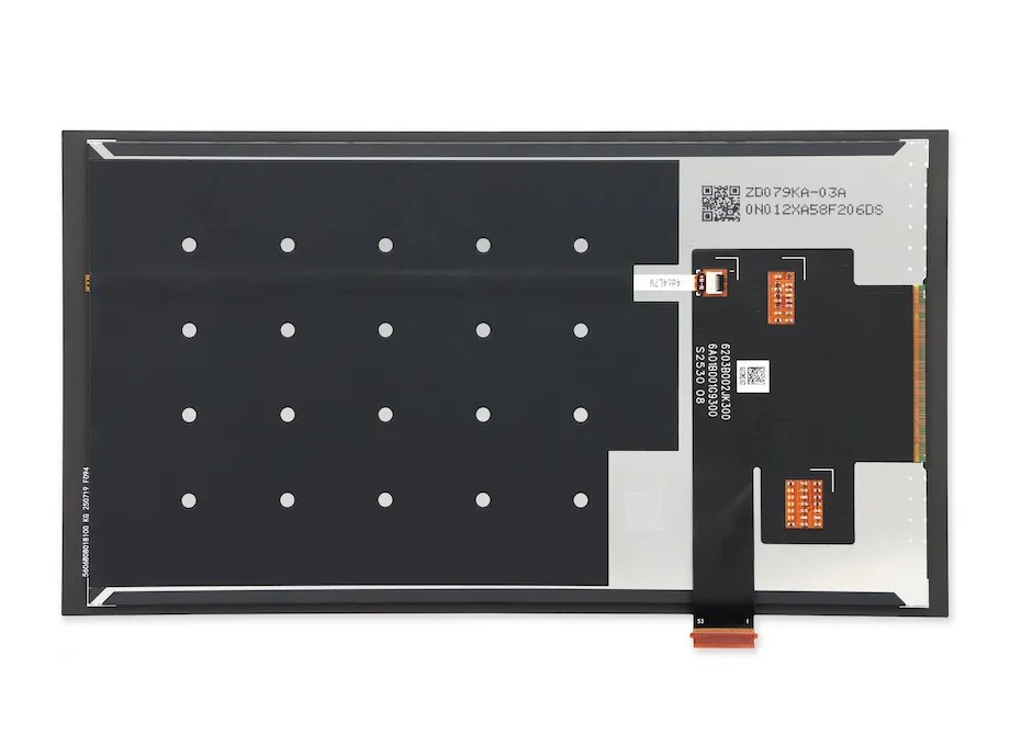 Photo of the launch LCD panel ZD079KA-03A, back side Image source: https://www.ifixit.com/products/nintendo-switch-2-console-screen