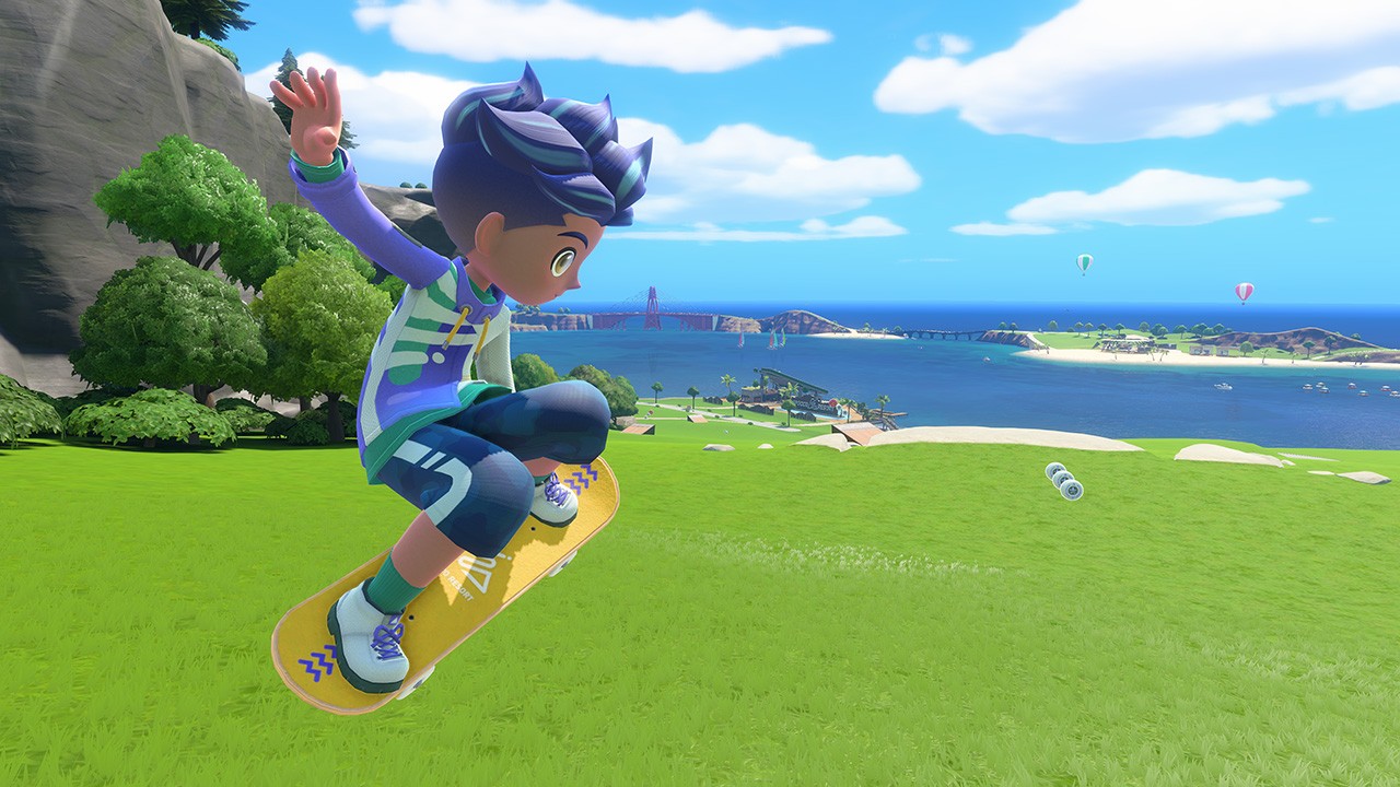 Promo image of skateboarding game in Nintendo Switch Sports Resort