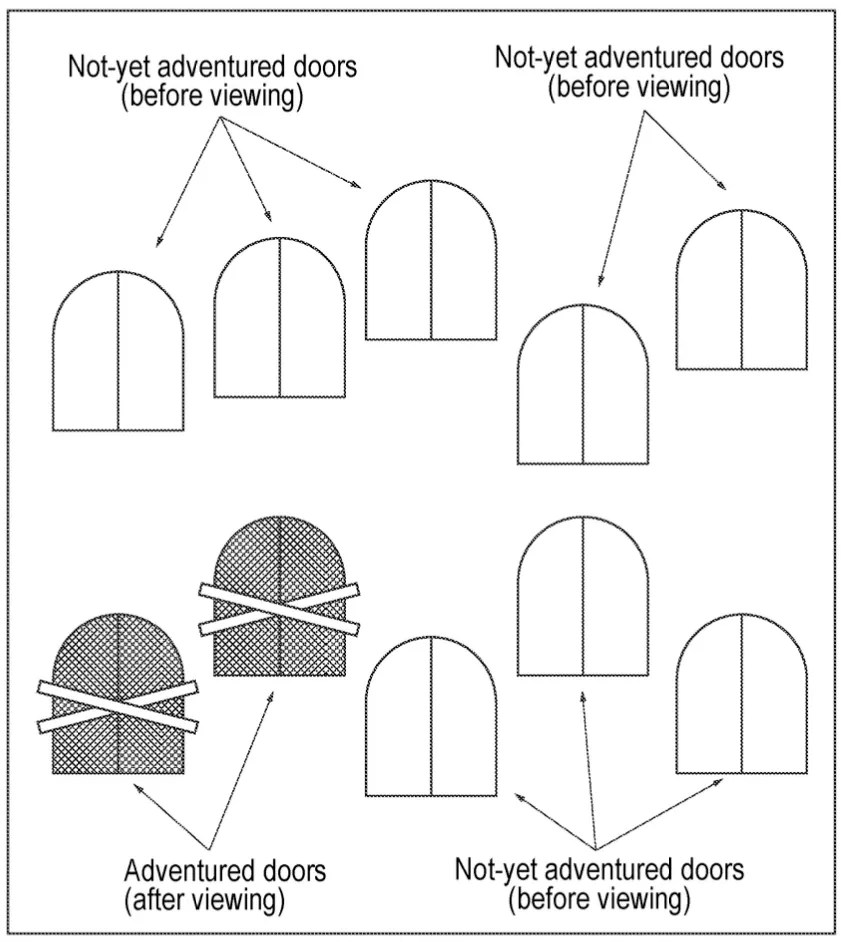 Drawing from patent US 12279012: FIG. 10 shows an example of images in playback content being changed.