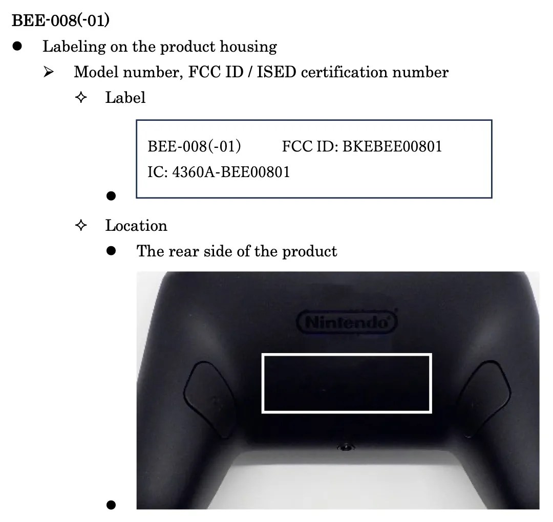 Screenshot 1 of BEE-008(-01) “Label and Location” exhibit