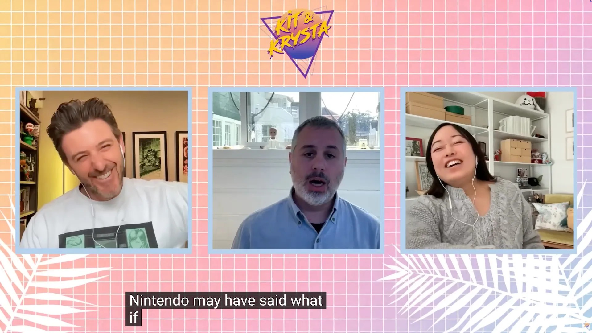 Screenshot from Kit & Krysta video EP158 with Sean, showing the following caption: Nintendo may have said ‘what if’ https://www.youtube.com/watch?v=aTB3q4ib_0M
