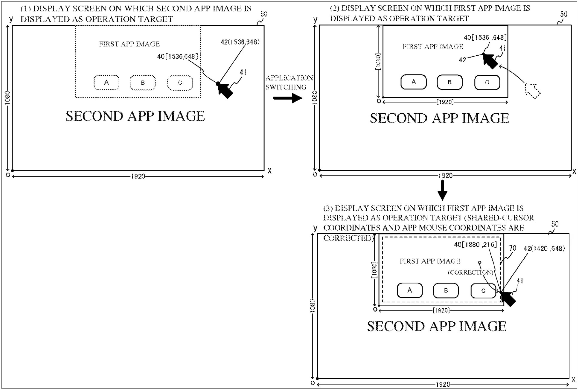 Drawing from patent publication US 20260288294: FIG. 8 illustrates a non-limiting example of mouse cursor display